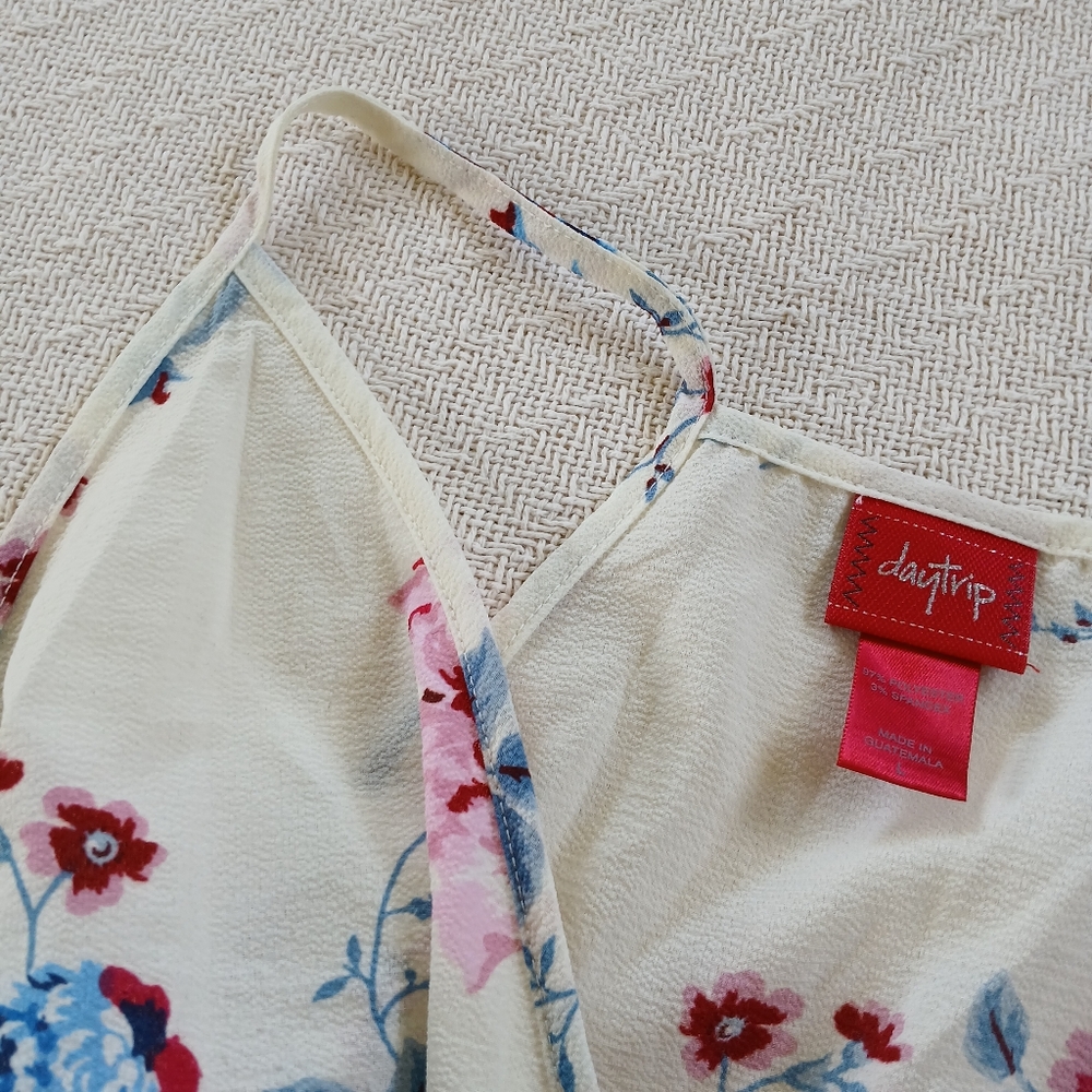 daytrip ♡ wrap floral top large boho cottagecore indie festival feminine western - Picture 2 of 4